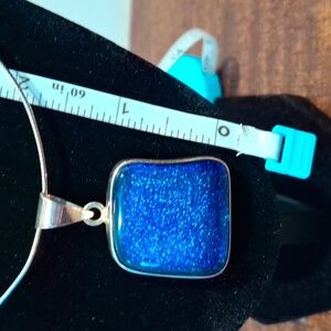 Blue Druzy Pendant- Chain NOT Included